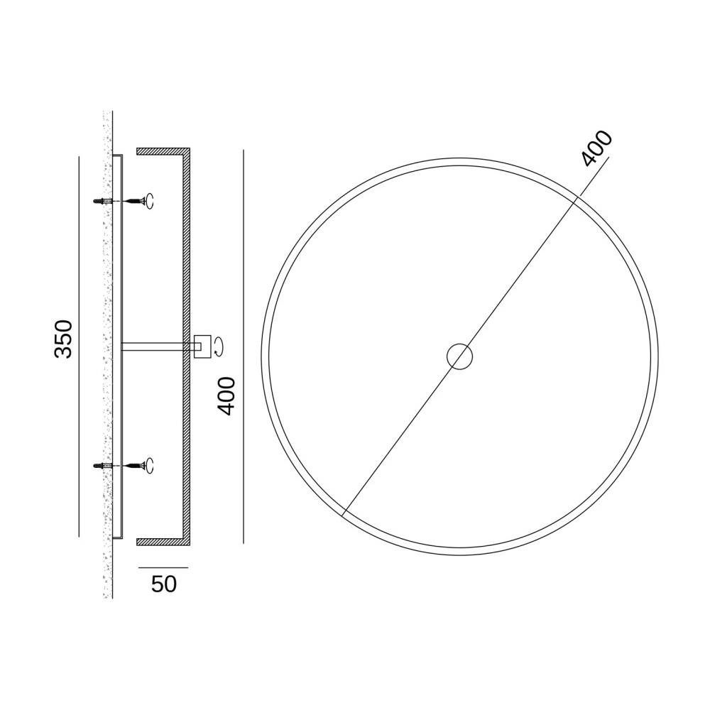 Люстра потолочная круглая минималистичная Perfection of Geometry в Самаре