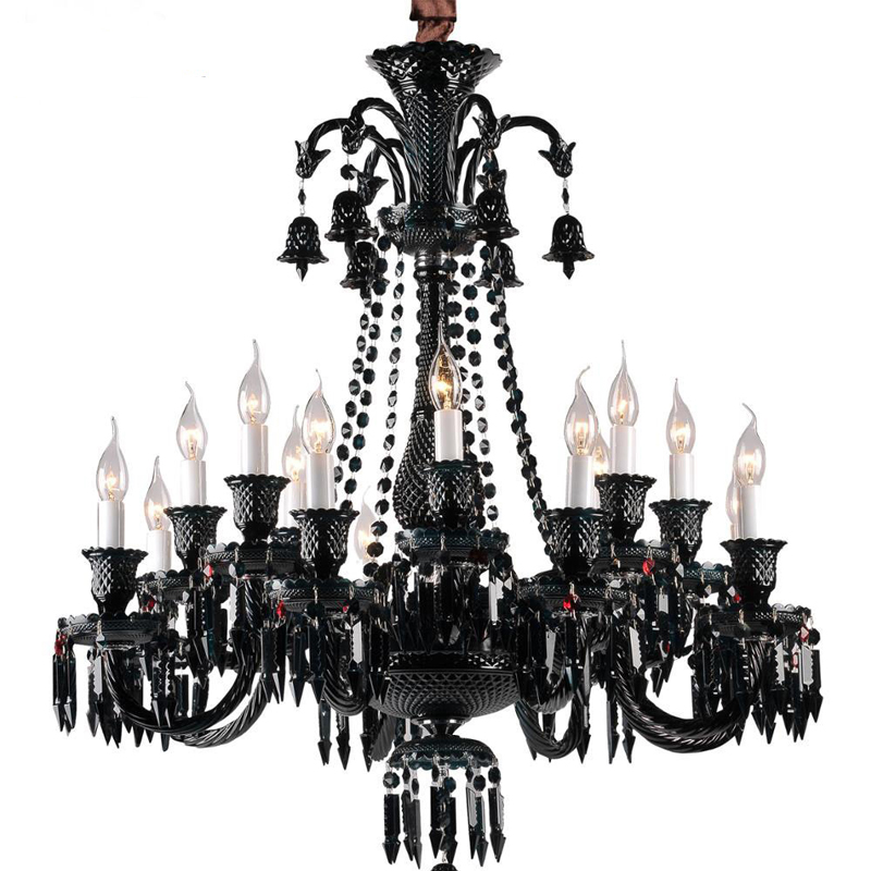 Люстра BACCARAT Zenith Midnight Chandelier 18 Черный в Самаре | Loft Concept 