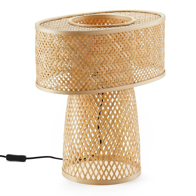 Настольная лампа Maren Wicker Table lamp Бежевый в Самаре | Loft Concept 