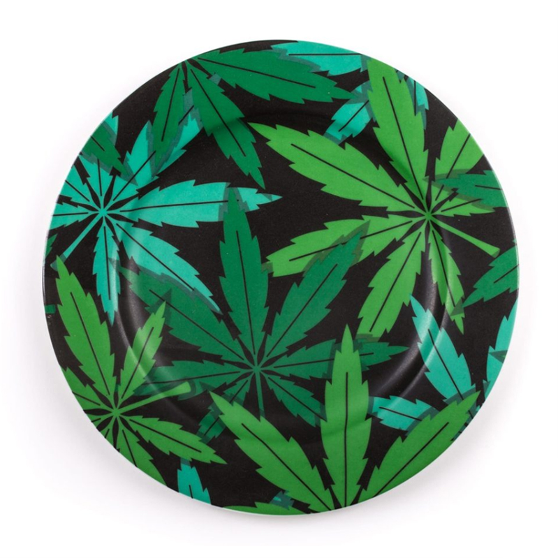 Тарелка Seletti Porcelain Plate Weed Зеленый в Самаре | Loft Concept 