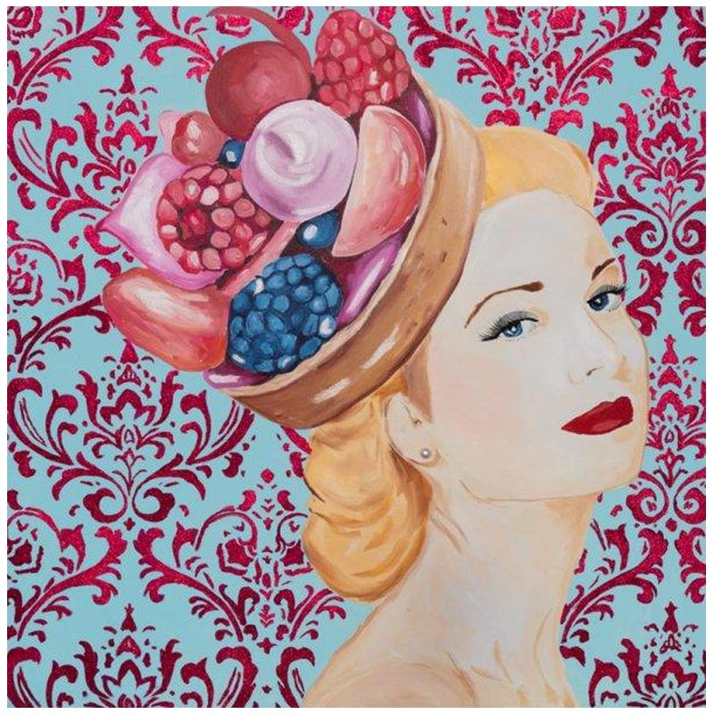 Картина Grace Kelly with Berry Tart Headdress and Damask Background Мульти Картина Grace Kelly with Berry Tart Headdress and Damask Background Мульти в Самаре | Loft Concept