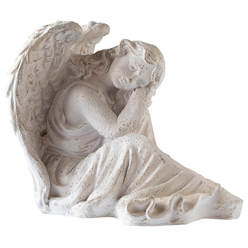 Статуэтка Angel Sitting Provence Statuette Белый в Самаре | Loft Concept 