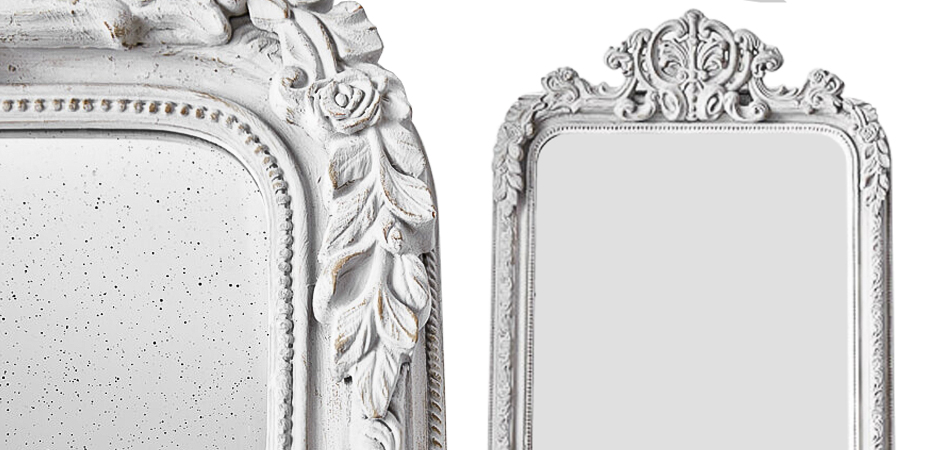 Зеркало Aged White Mirror Зеркало Aged White Mirror - Loft-Concept в Самаре