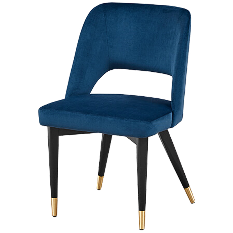 Стул Neasan Stool blue Черный Синий Латунь в Самаре | Loft Concept 