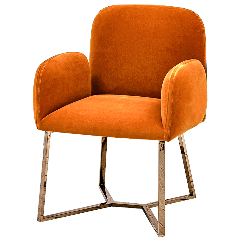 Стул Clifford Stool Orange Оранжевый Розовое золото Стул Clifford Stool Orange Оранжевый Розовое золото в Самаре | Loft Concept