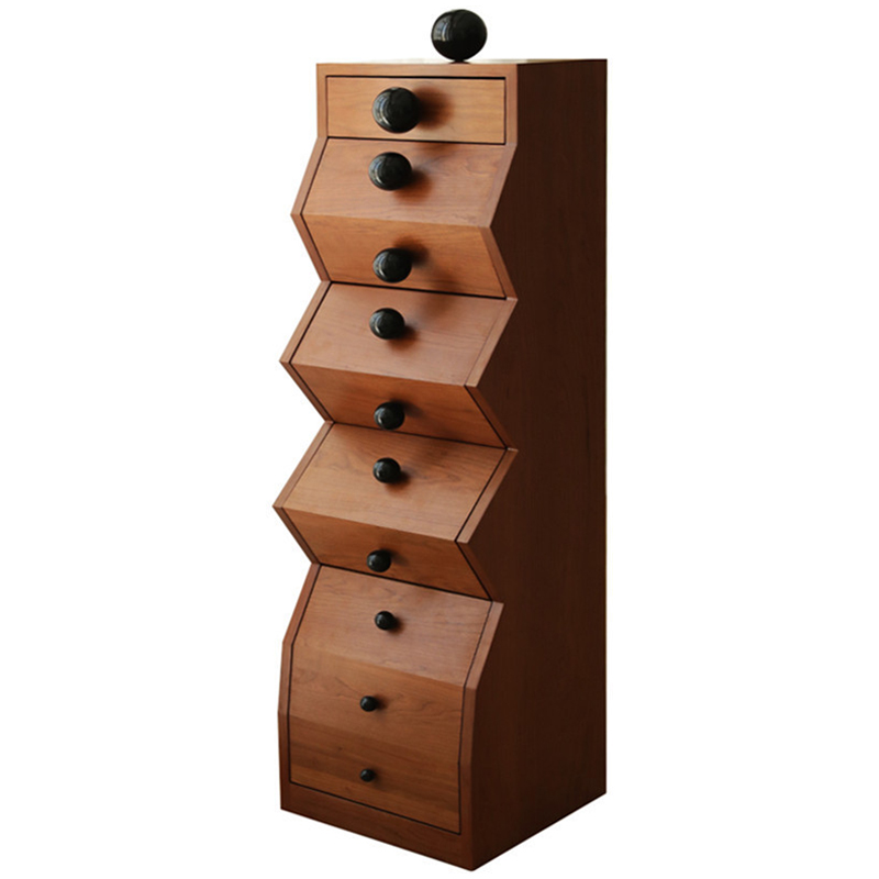 Комод Garton Wooden Forms Chest Of Drawers Коричневый Черный в Самаре | Loft Concept 