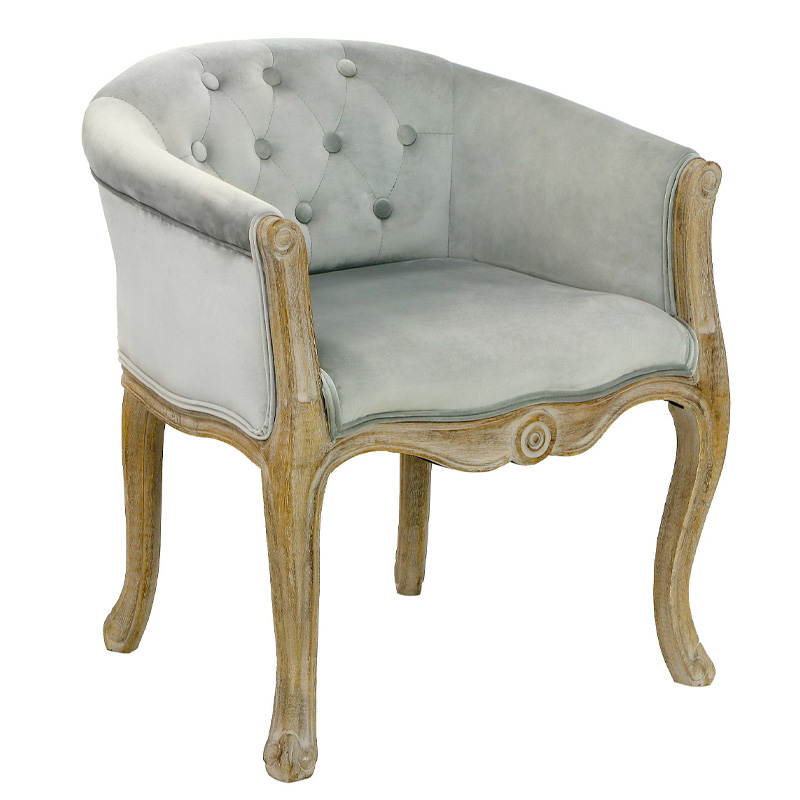 Кресло French Provence Armchair Roderic light blue Голубой в Самаре | Loft Concept 