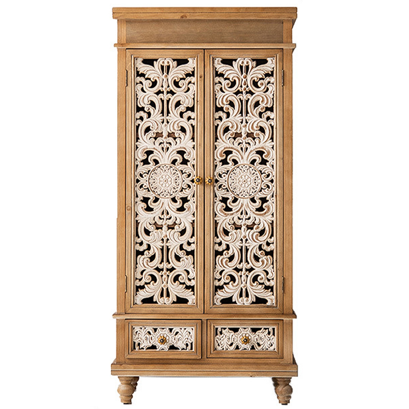 Шкаф Noemie Provence Cabinet Древесина Белый в Самаре | Loft Concept 