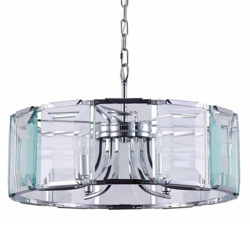 Люстра Harlow Crystal Round Chandelier chrome 6 Хром в Самаре | Loft Concept 