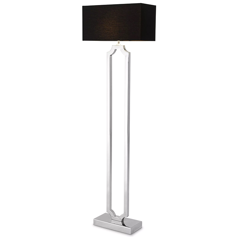 Торшер Eichholtz Floor Lamp Sterlington Никель Черный в Самаре | Loft Concept 