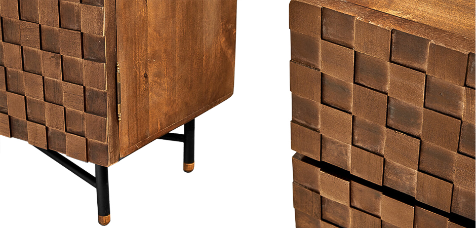 Комод в стиле Лофт Cells Wood Commode Комод в стиле Лофт Cells Wood Commode - Loft-Concept в Самаре