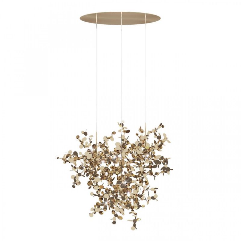 Люстра Terzani Argent Suspension Gold Pendant lamp диаметр 85 Золотой в Самаре | Loft Concept 