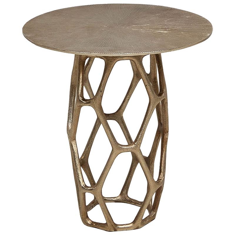 Круглый приставной столик из металла Mahdi Side Table Винтажное Темное Золото Круглый приставной столик из металла Mahdi Side Table Винтажное Темное Золото в Самаре | Loft Concept