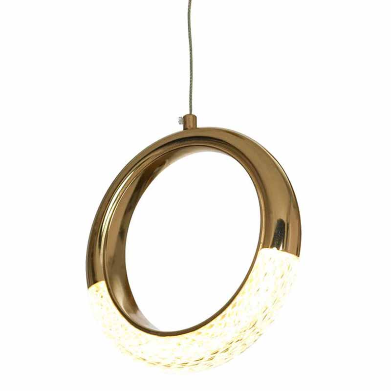 Подвесной светильник Jeziel Ring Hanging lamp Глянцевое золото в Самаре | Loft Concept 