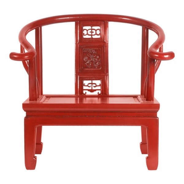 Кресло для медитации Chinese Armchair Red Красный в Самаре | Loft Concept 