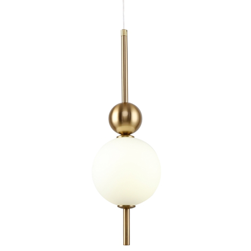 Подвесной светильник PEARLS SUSPENSION Белый Латунь в Самаре | Loft Concept 