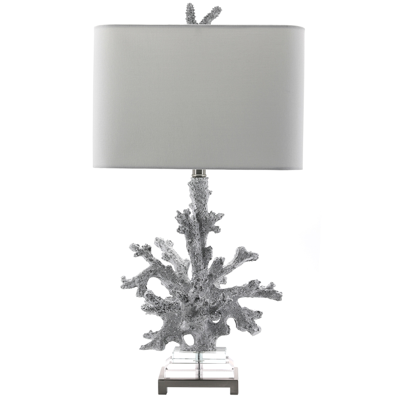 Настольная лампа Coral Grey Table Lamp Серый Прозрачный в Самаре | Loft Concept 