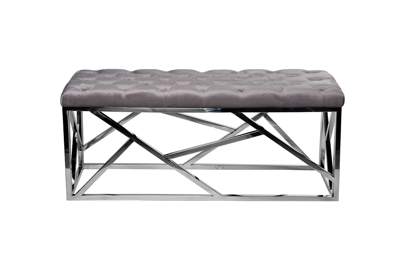 Банкетка Arrecifes de Scalac GREY/CHROME - фото