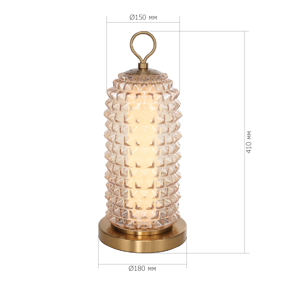 Настольная лампа с факутрным стеклянным плафоном Sonora в Самаре