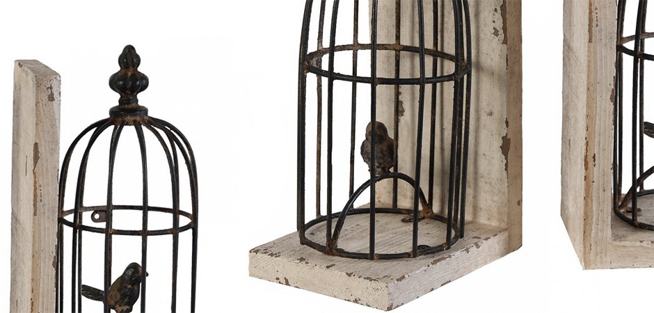 Держатель для книг Birds In Cage Держатель для книг Birds In Cage - Loft-Concept в Самаре