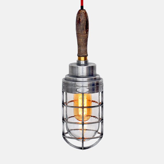 Ручной светильник Steampunk Cage Glass Edison Hanging Lamp  в Самаре | Loft Concept 