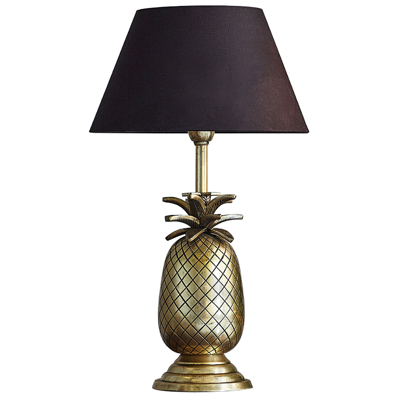 Настольная лампа Pineapple Lampshade Table Lamp Черный Латунь в Самаре | Loft Concept 