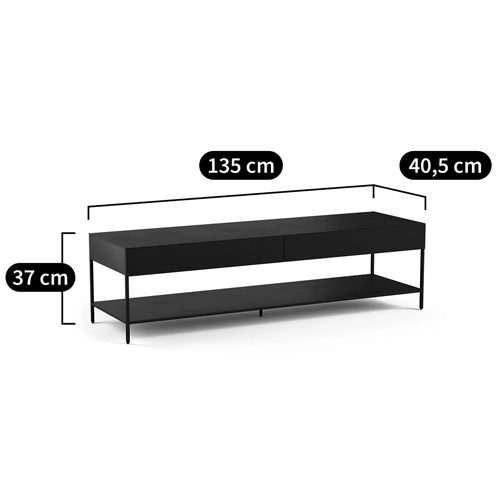 ТВ-тумба из металла с 2-мя ящиками Kelsey Metal TV Stand в Самаре