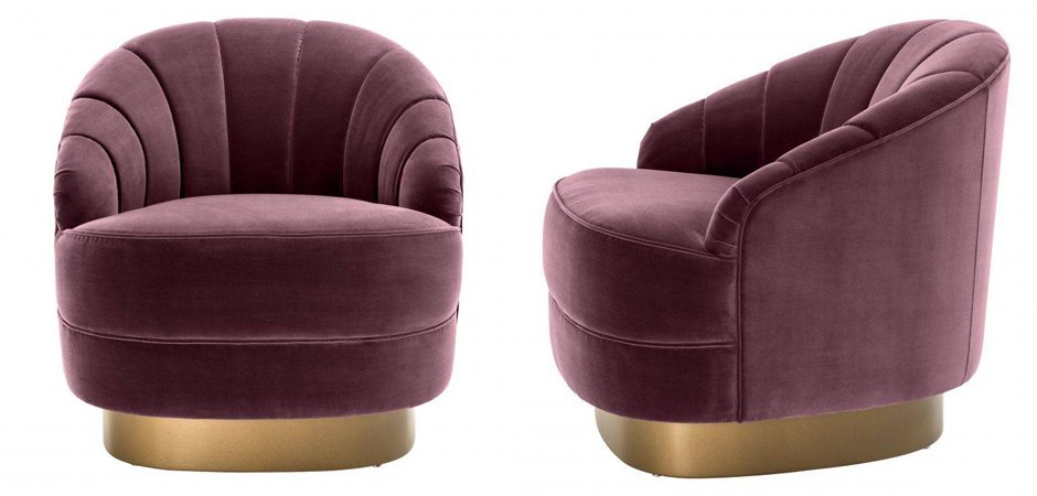 Кресло Eichholtz Chair Hadley Purple Кресло Eichholtz Chair Hadley Purple - Loft-Concept в Самаре