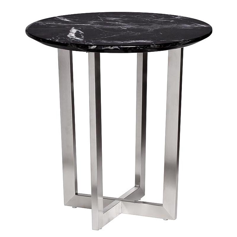 Приставной стол Adamson Side Table Серебряный в Самаре | Loft Concept 