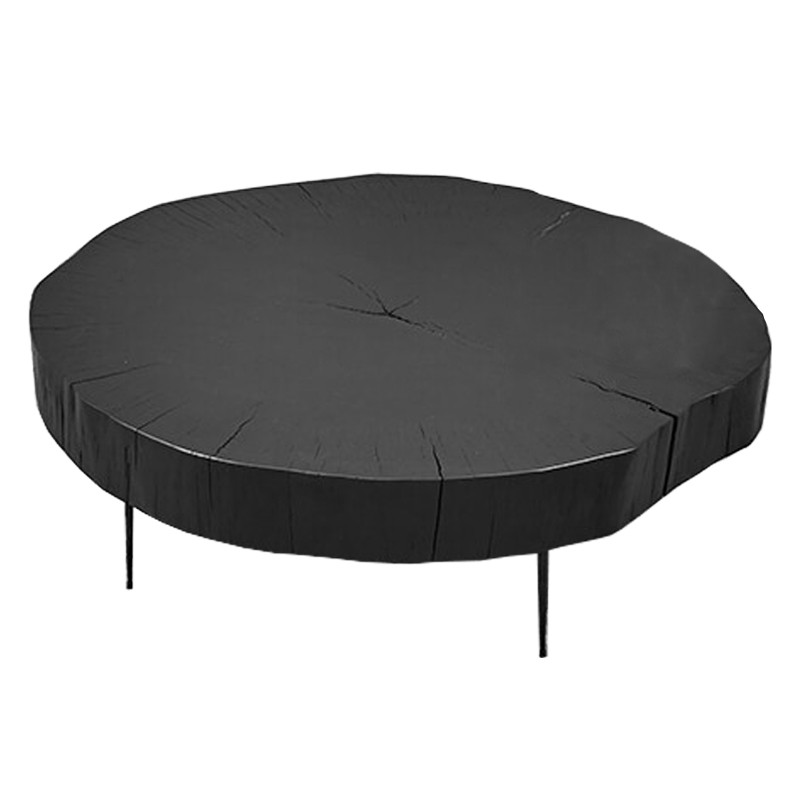 Кофейный стол Saw Cut Black Wood Coffee Table Черный в Самаре | Loft Concept 