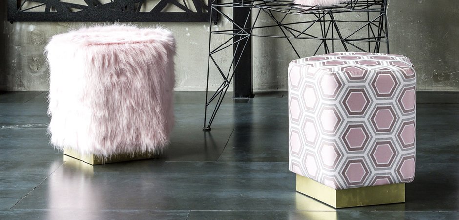 Пуф Hexagon Pink Geometry - Loft-Concept в Самаре