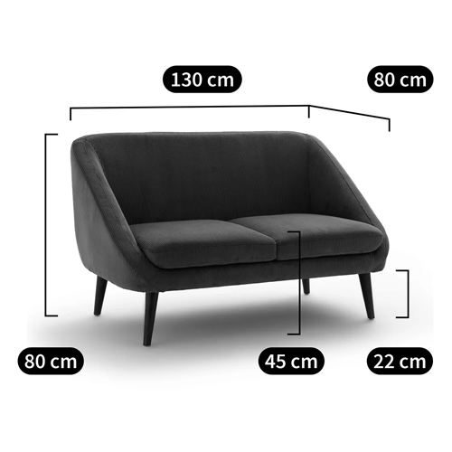 Двухместный диван с обивкой из велюра Belanger Sofa в Самаре