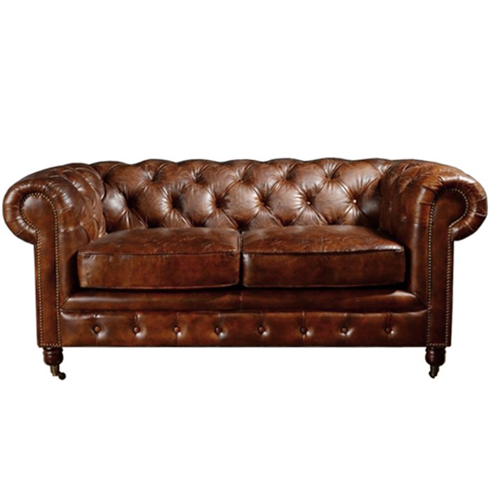 Диван Chesterfield Rebel Sofa Leather Brown 170 Коричневый в Самаре | Loft Concept 