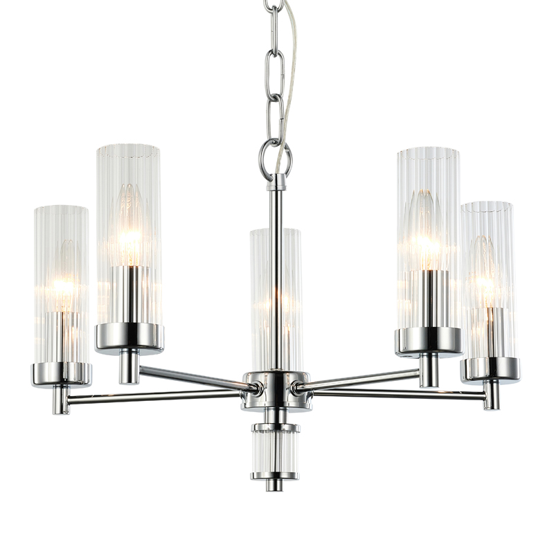 Люстра Jeanette Chandelier Chromium 46 Хром Прозрачный в Самаре | Loft Concept 