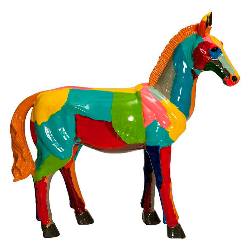 Фигурка керамика лошадь разноцветная Colored Horse Мульти в Самаре | Loft Concept 