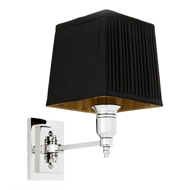 Бра Wall Lamp Lexington Single Nickel+Black Никель Черный в Самаре | Loft Concept 