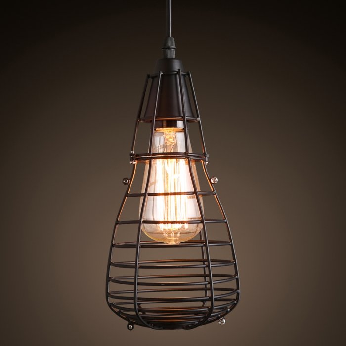 Подвесной светильник Pear Cage Pendant Черный в Самаре | Loft Concept 