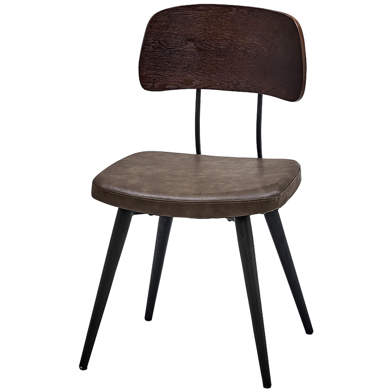 Стул Bartle Loft Stool Черный Коричневый в Самаре | Loft Concept 