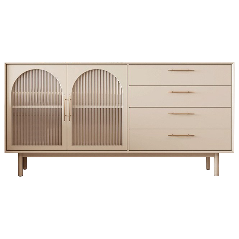 Комод Trystan Arch Chest of Drawers Бежевый Золотой в Самаре | Loft Concept 