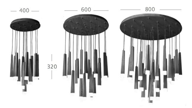 Люстра Wooden Glowworm Round в Самаре