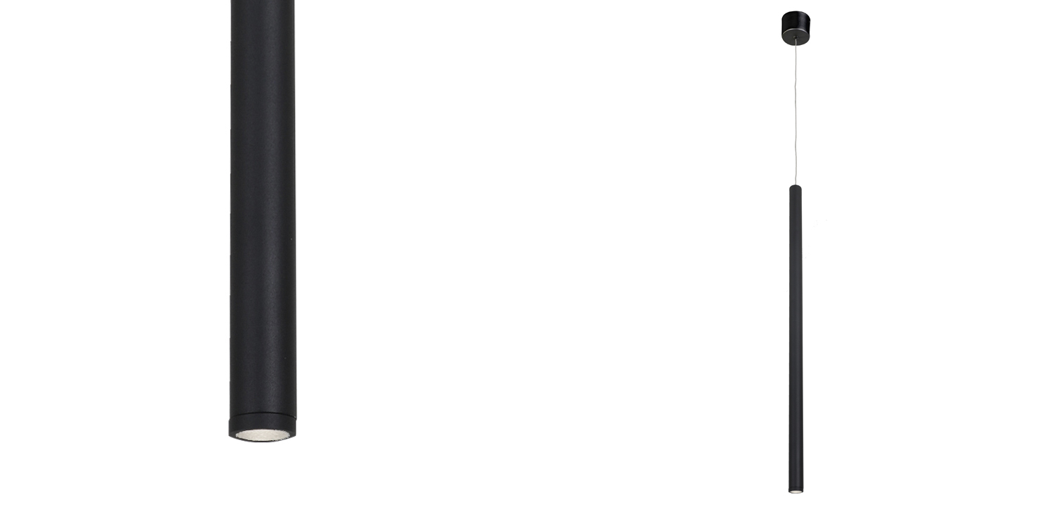 Подвесной светильник Trumpet tube black 65 - фото