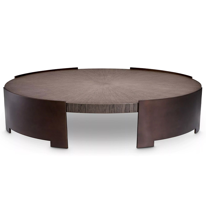 Кофейный стол Eichholtz Coffee Table Quinto Коричневый Темная бронза винтаж в Самаре | Loft Concept 