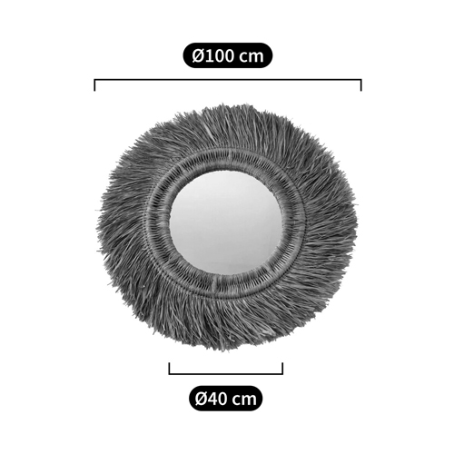 Зеркало из ротанга и сизаля WICKER MIRROR 100 в Самаре