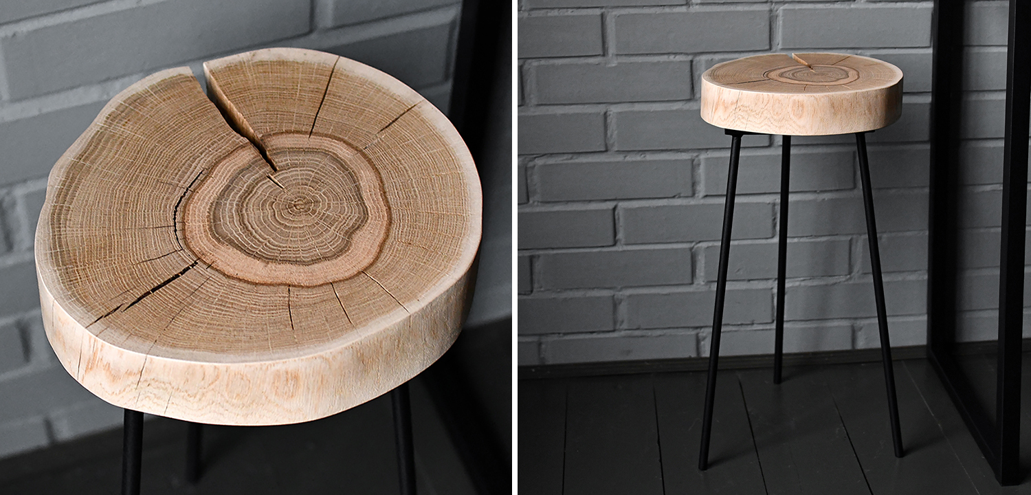 Приставной стол Neave Industrial Metal Rust Side Table - фото