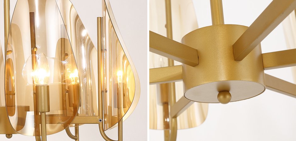 Люстра Chandelier Max Ingrand Fontana Arte Amber glass Люстра Chandelier Max Ingrand Fontana Arte Amber glass - Loft-Concept в Самаре