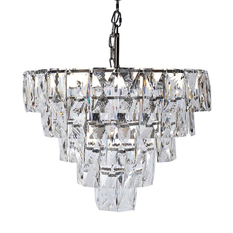 Люстра Tiers Crystal Light Chandelier 16 D60 Серебряный в Самаре | Loft Concept 