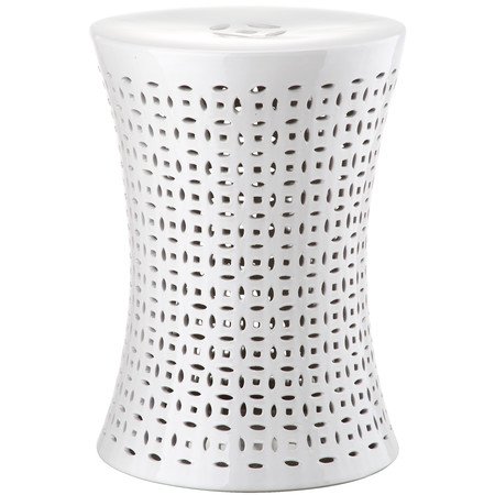 Керамический табурет Camilla Garden Stool White Белый в Самаре | Loft Concept 