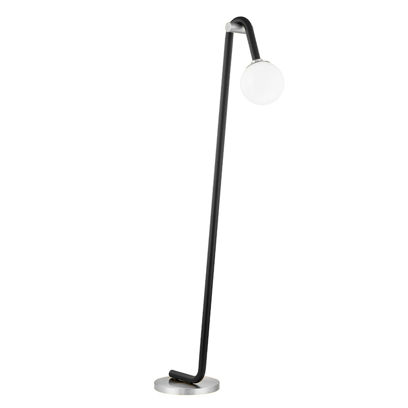 Торшер Paulson floppy floor lamp chrome Черный Хром в Самаре | Loft Concept 