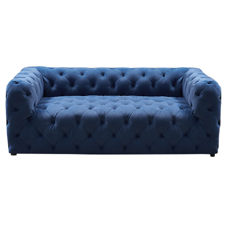 Диван Soho tufted blue velor Синий в Самаре | Loft Concept 