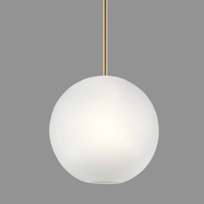 Подвесной светильник GIOPATO & COOMBES BOLLE BLS LAMP white glass 1 Золотой Белый в Самаре | Loft Concept 